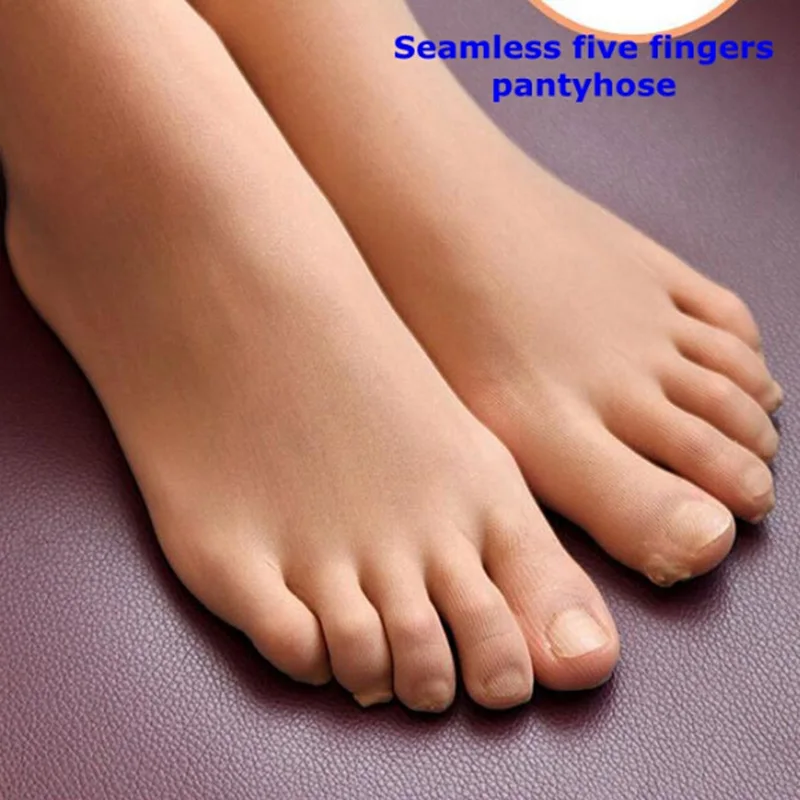 1PCS Women Sexy Seamless Five Toe Abdomen Drawing Butt-lifting Five Fingers Stockings Pantyhose 3 Colors