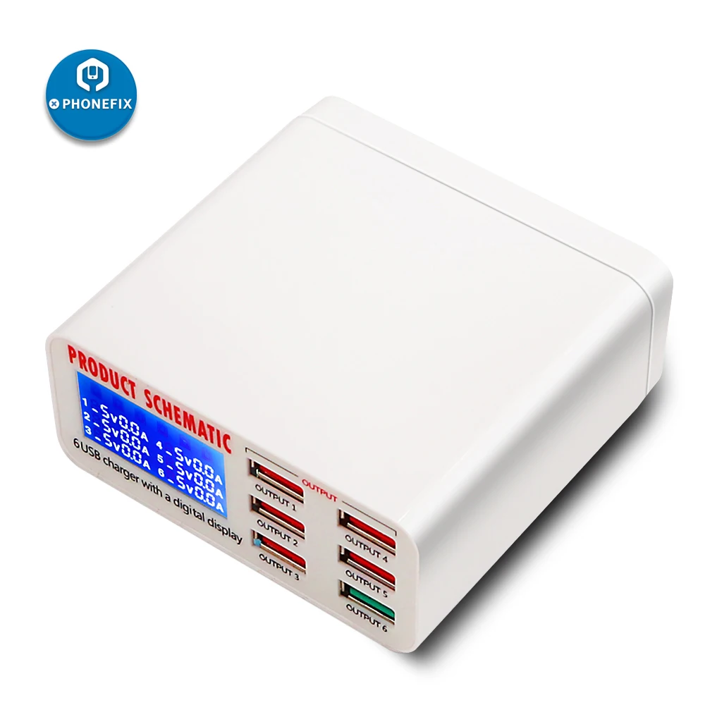 £12.07 Multiport Usb Charge Station Eu Us Uk Plug Fast Charger