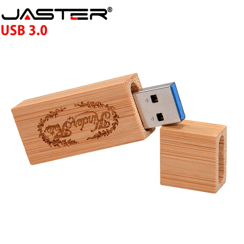 JASTER Высокоскоростной USB 3,0 Пользовательский логотип Деревянная Карта памяти usb флэш-накопитель 4 ГБ 8 ГБ 16 ГБ 32 ГБ U диск свадебный подарок