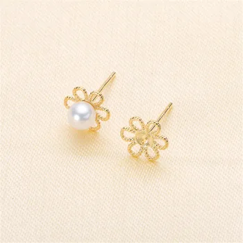 

Stud Earring Accessories Carven 925 Sterling Silver Ear Wires Earrings Hook for DIY Jewelry Earrings Making Supplies Accessor