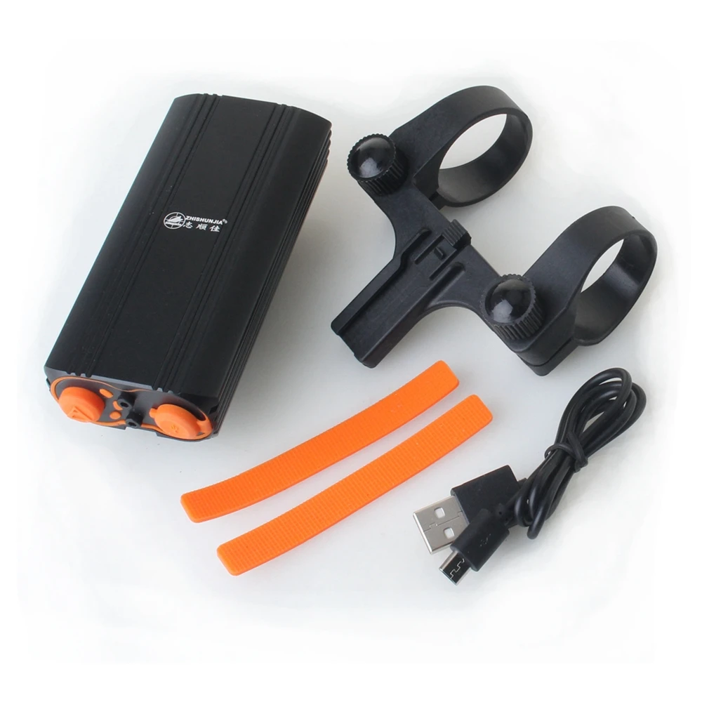 ZHISHUNJIA LR-Y2 Bicycle Front Lights 1600lm 4-Mode LED Bicycle Lamp USB Rechargeable Waterproof Bike Handlebar Lights