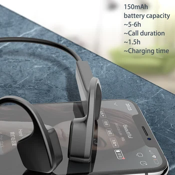 

headphones Bluetooth 5.0 Bone Conduction Headsets Wireless Sports Sweat proof earphones Handsfree Headsets Support Drop Shipping