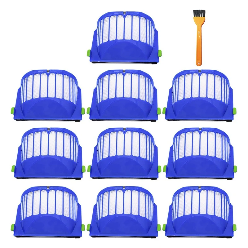 

Replacement for AeroVac Filters Parts Ki 10 Pack High Efficiency Filters Compatible IRobot Roomba 500 600 Series Vacuum Cleaner