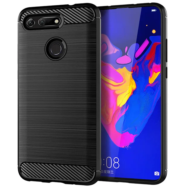 50 шт. защитный силиконовый чехол из углеродного волокна для Huawei Honor 20 Pro 20i V20 10 Lite V10