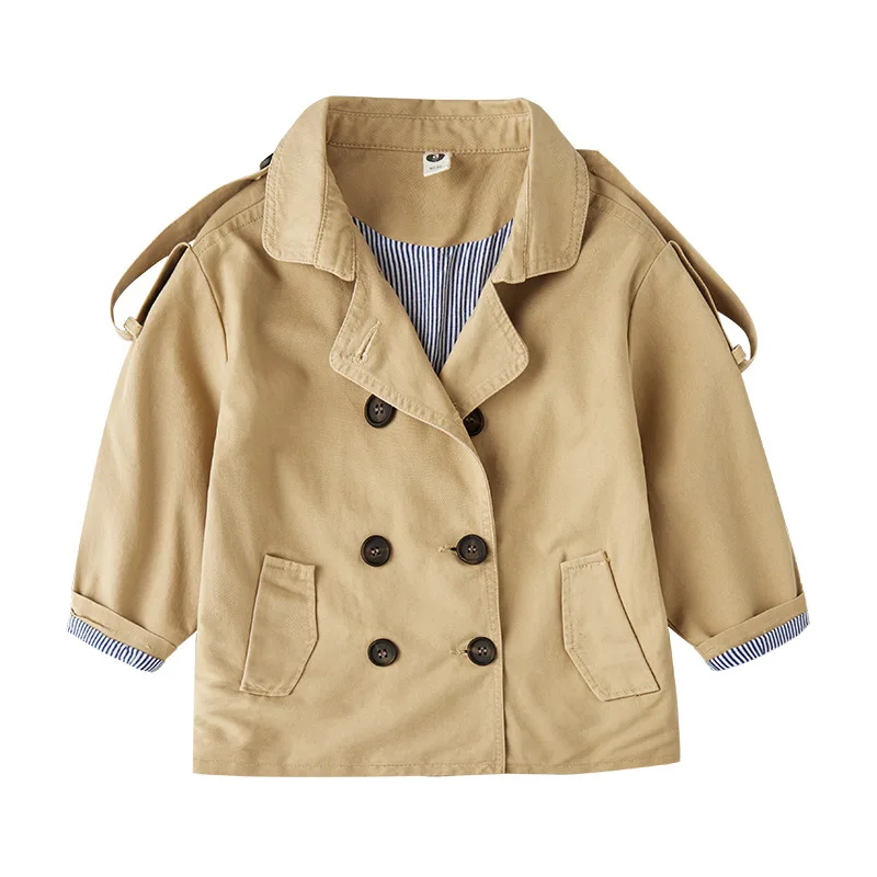 

2018 New Style Korean-style Western Style Cotton Spring And Autumn Solid Color Fashion Male Baby Casual Coat Autumn Clothing Chi