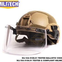 Militech NIJ Level IIIA 3A CB ARC Mid Cut Bulletproof Sentry XP Aramid баллистический шлем с пуленепробиваемый тактический комплект козырька