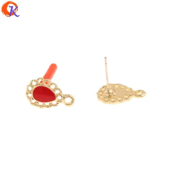 

Cordial Design 100Pcs 9*14MM Jewelry Accessories/Hand Made/Drop Shape/Earrings Stud/Paint Effect/DIY Making/Earring Findings