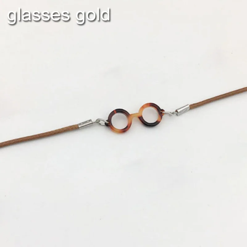 glasses gold 1 шт., модная шикарная цепочка для чтения, золотой, серебряный металлический шнурок для очков, держатель для очков, ремни, цепочка для очков, женские и мужские солнцезащитные очки, цепочки - Цвет: glasses gold