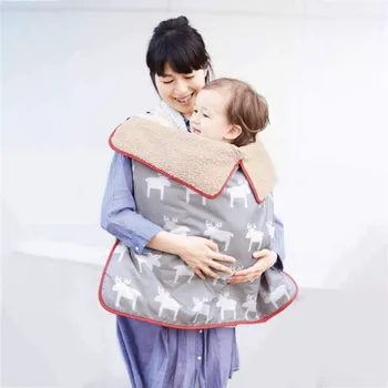 

73*83CM Baby Multi-function Winter Warm Portable Cartoon Pattern Quilt Cover Blanket Rainproof Windproof Stroller Blanket