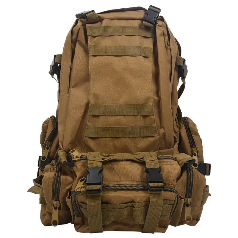 

Everyday carry EDC Nylon Backpack Khaki Military Camping Hiking Trekking
