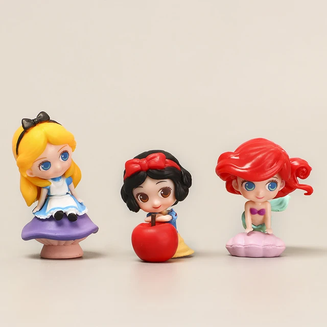 Figurines De Princesses Disney En Pvc, Modèle Blanc Neige Cendrillon Ariel  Belle, Jouets Pour Enfants, Décoration De Gâteau, 3 Pièces/ensemble -  Action & Figurines - AliExpress