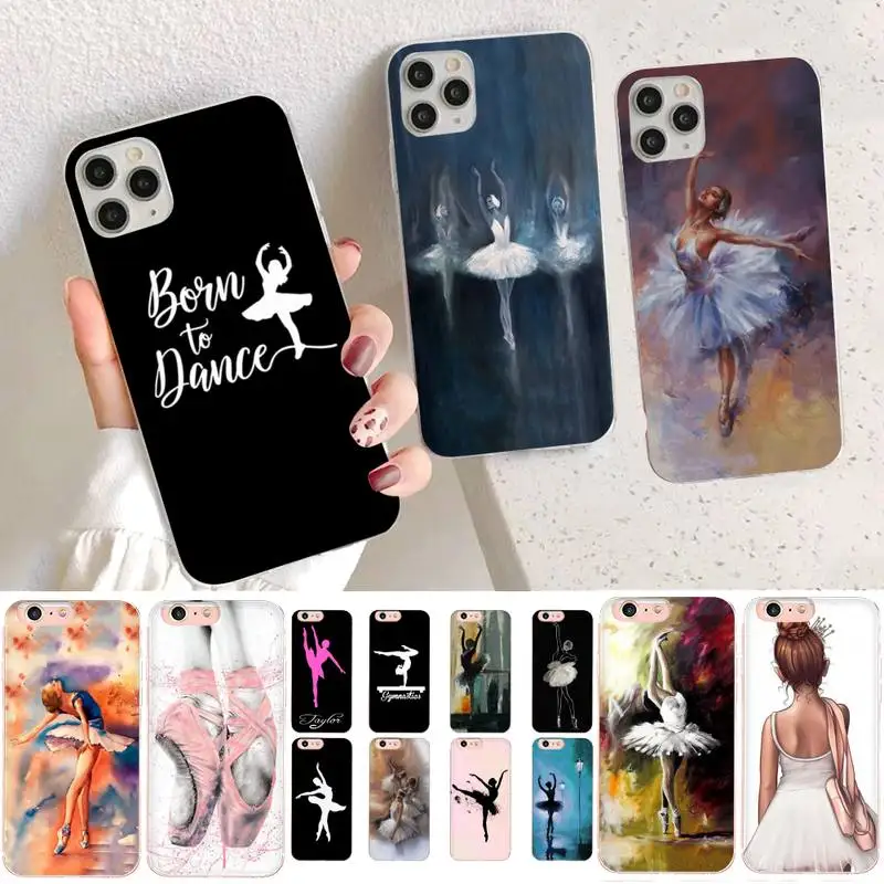 Чехол для телефона YNDFCNB балерина Танцующая iPhone 11 12 pro XS MAX 8 7 6 6S Plus X фотография