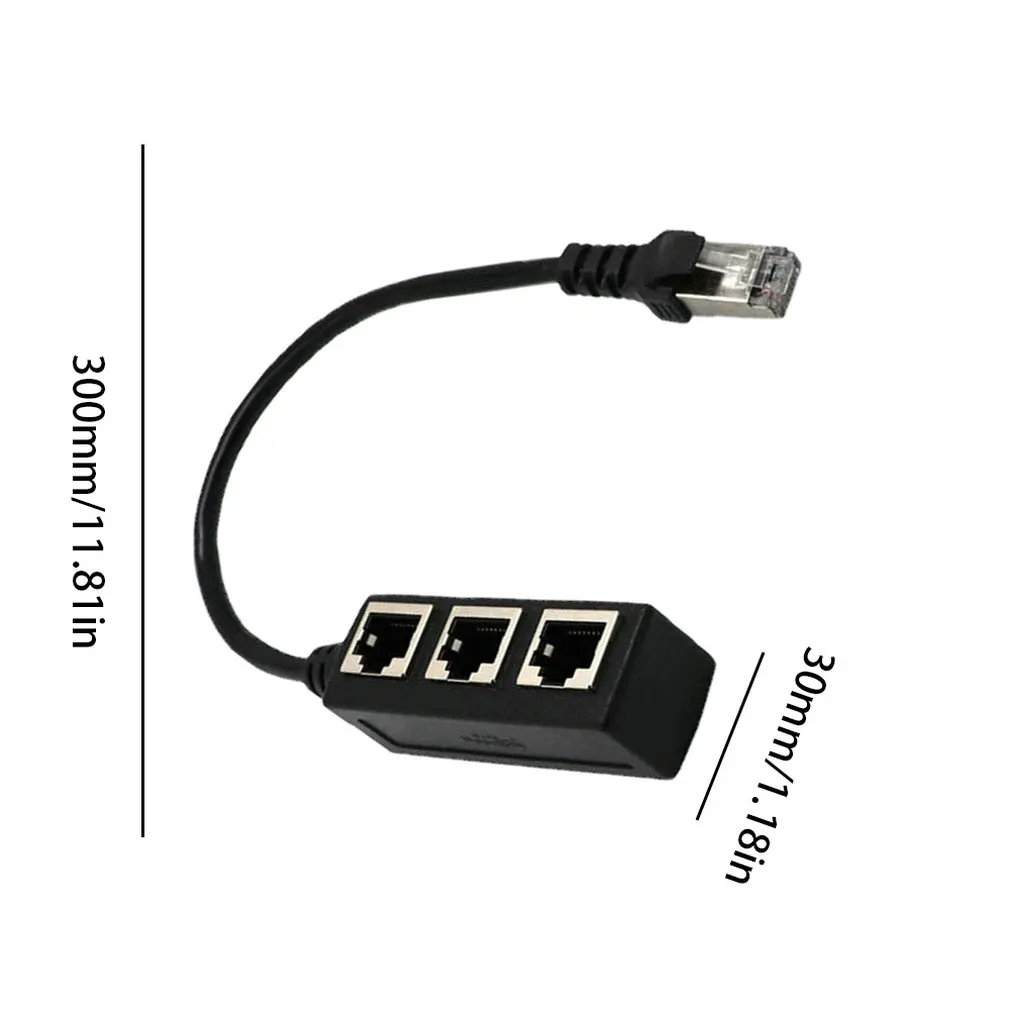 RJ45 Ethernet кабель адаптер сплиттер 1 штекер до 3 женский порт LAN Сетевой разъем Ethernet Женский адаптер цифровые аксессуары