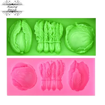 

Vegetable cabbage shape silica gel mold sugar technology chocolate cake decoration Tool kitchen baking mold