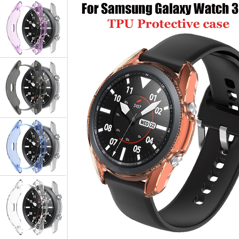 

TPU Protective Case For Samsung Galaxy Watch 3 41/45mm smart Watch For Galaxy Watch3 Shell Case Watch Accessories New