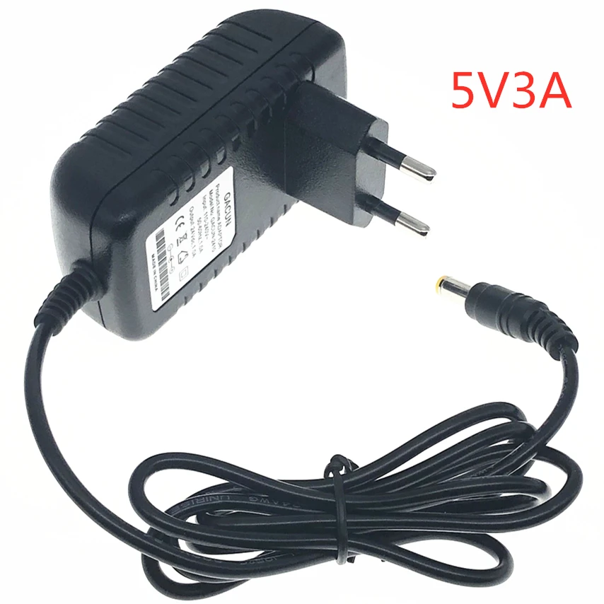 Адаптер питания AC 220V к DC 5V 1A 5V2A 3A 500mA EU/US конвертер трансформатор 5 мм * 2 Источник