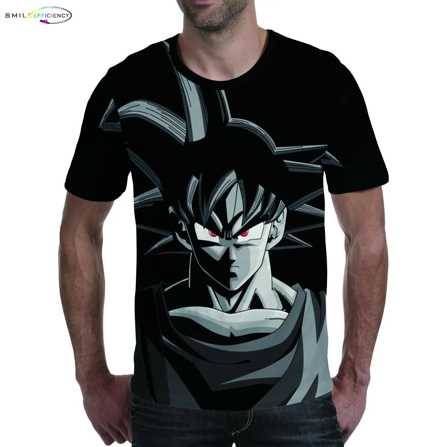 Лето 2019 пользовательские футболки Dragon Ball Z футболка 3d o образным вырезом Wukong хип