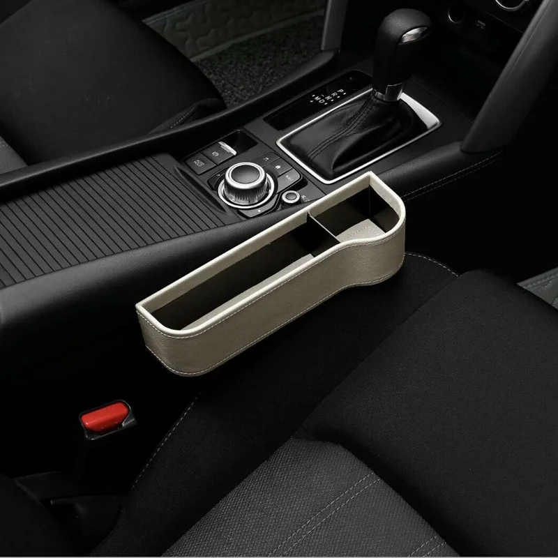 1х Авто бежевое правое сиденье зазор наполнитель коробка для хранения Карманный Органайзер держатель часть