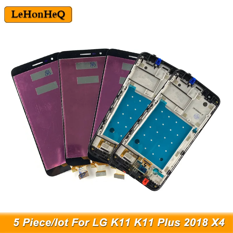 5 Piece/lot LCD For LG K11 Plus LCD K11+ X410E X4