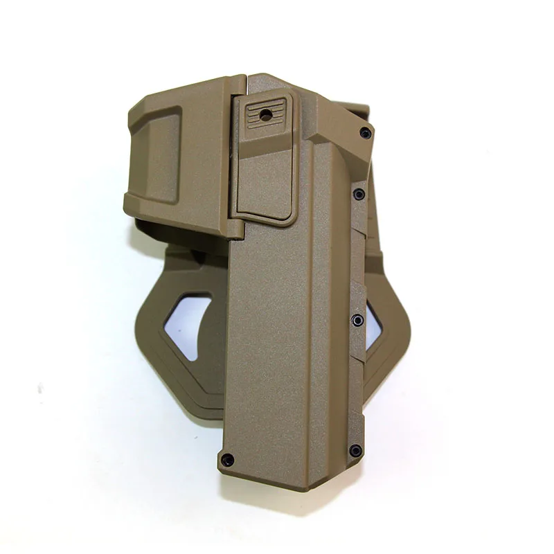 Тактическая кобура для пистолета Glock 17 18 Airsoft кобура для пистолета Подвижный чехол для пистолета с фонариком лазерная установка аксессуары для охоты - Цвет: Sand