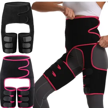 

Waist Trainer Belt Women High Waist Butt Lifter Leg Sweat Shaper Thigh Trimmers Siamese leggings Adjustable Sauna Belt Hip lift