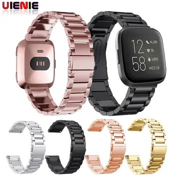 

For Fitbit Versa/VERSA 2 Stainless Steel Watch Band Screwless Bracelet Replacement Metal Wristbands For Fitbit Versa Lite