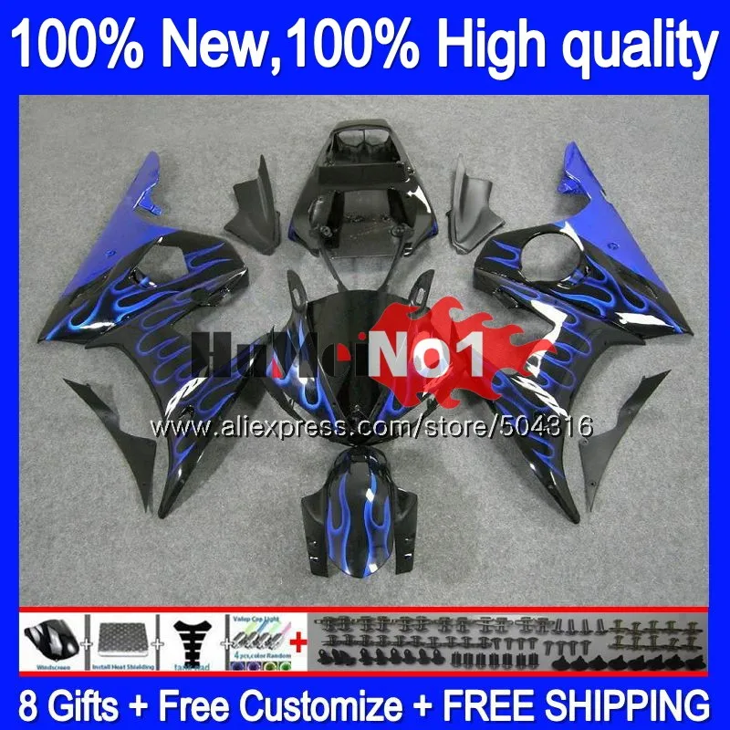 Средства ухода за кожей для YAMAHA YZF R6 S YZF600 YZF-600 6MC. 46 Синий Пламя YZF R6S 06-09 YZF-R6S YZFR6S 2006 2007 2008 2009 06 07 08 09 обтекатель