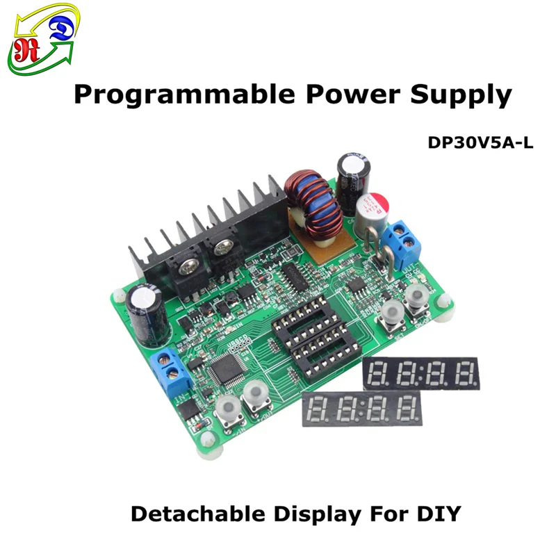 DP30V5A-L Detachable RD DP30V5A-L, программируемый понижающий модуль постоянного напряжения, понижающий ток, понижающий преобразователь напряжения, светодиодный регулятор - Цвет: DP30V5A-L Detachable