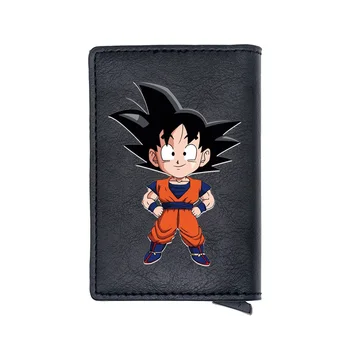 

2020 New Arrival Goku Black Digital Printing Leather Card Holder Wallet Men Women Casual Short Mini Purse Gift