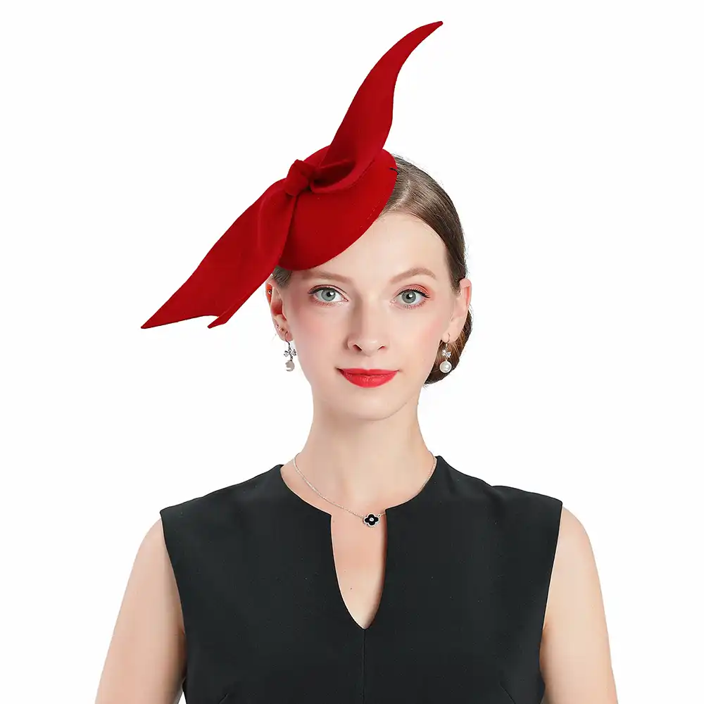 red pillbox hat