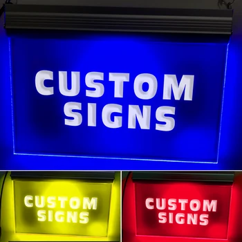 

neon sign Light LED Luminous acrylic plate Custom design and text ADV Bar open Dropshipping decor shop crafts led