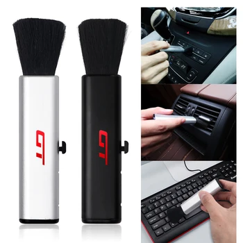 

Car Dashboard multimedia cleaning dust Air Conditioner Computer telescopic keyboard retractable brush For Ford BMW Audi GT