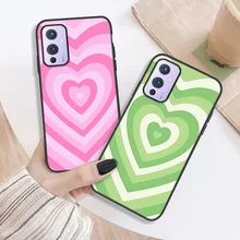 

Black Phone Case for Oneplus 9 Pro Funda OnePlus 8T 8 T 7T 7 6T 6 9Pro 8Pro Nord N10 N100 Cover Silicon Love Heart Painted Coque