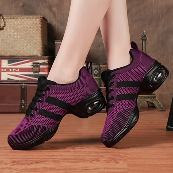 

Mesh Dance Shoes Woman Sneaker Square Dancing Shoes for Women Soft Bottom Sports Shoes Female Modern Jazz Outdoor Fitness Shoes