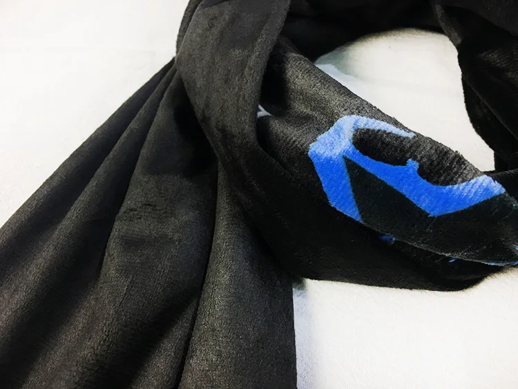 Anime BLACK ROCK SHOOTER Cosplay Neckerchief Studen Unisex Scarf Couple Winter Warm Soft Muffler Christmas Gift