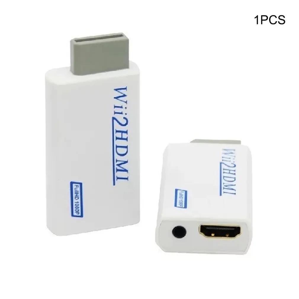 Для wii к HDMI HD VideoUpscaling конвертер адаптер Белый+ HDMI кабель 720P 1080P HD конвертер аудио выход