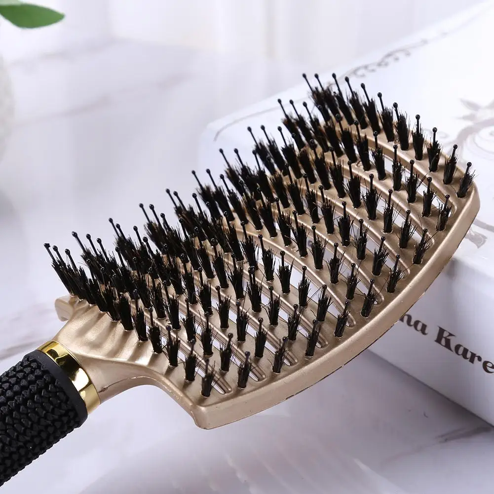 Hair Brush Comb Hair Scalp Massage Comb Hairbrush Bristle Nylon Women Wet Curly Detangle Hair Brush for Salon Hairdressing Styling Tools 8 Color hair brush comb baby hair comb