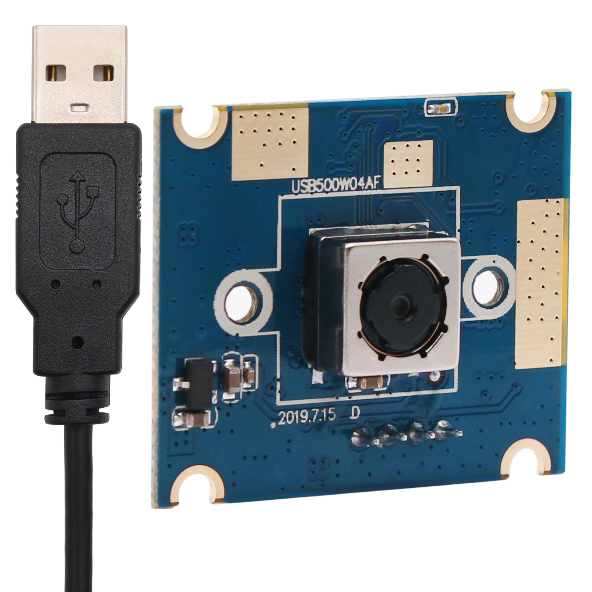 Модуль микро камеры 5 Мп 2592X1944 MJPEG и YUY2 Mini 30x30 мм с автофокусом OV5640 oem usb 60 градусным HD