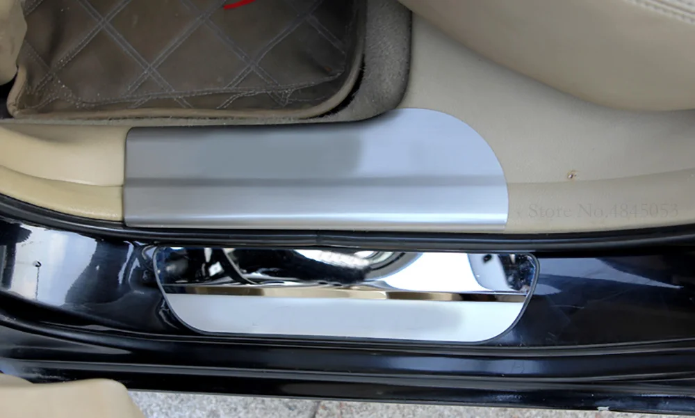Для Honda Accord 2008-2013 внутренняя и наружная защита порога из нержавеющей стали для педали Накладка накладки автомобильные аксессуары