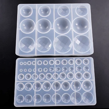 

1pcs Semi Round Shape Chocolate Candy Cake Mould Silicone Mold for Jewelry Pendant Resin Handmade Epoxy Resin Molds 2 sizes