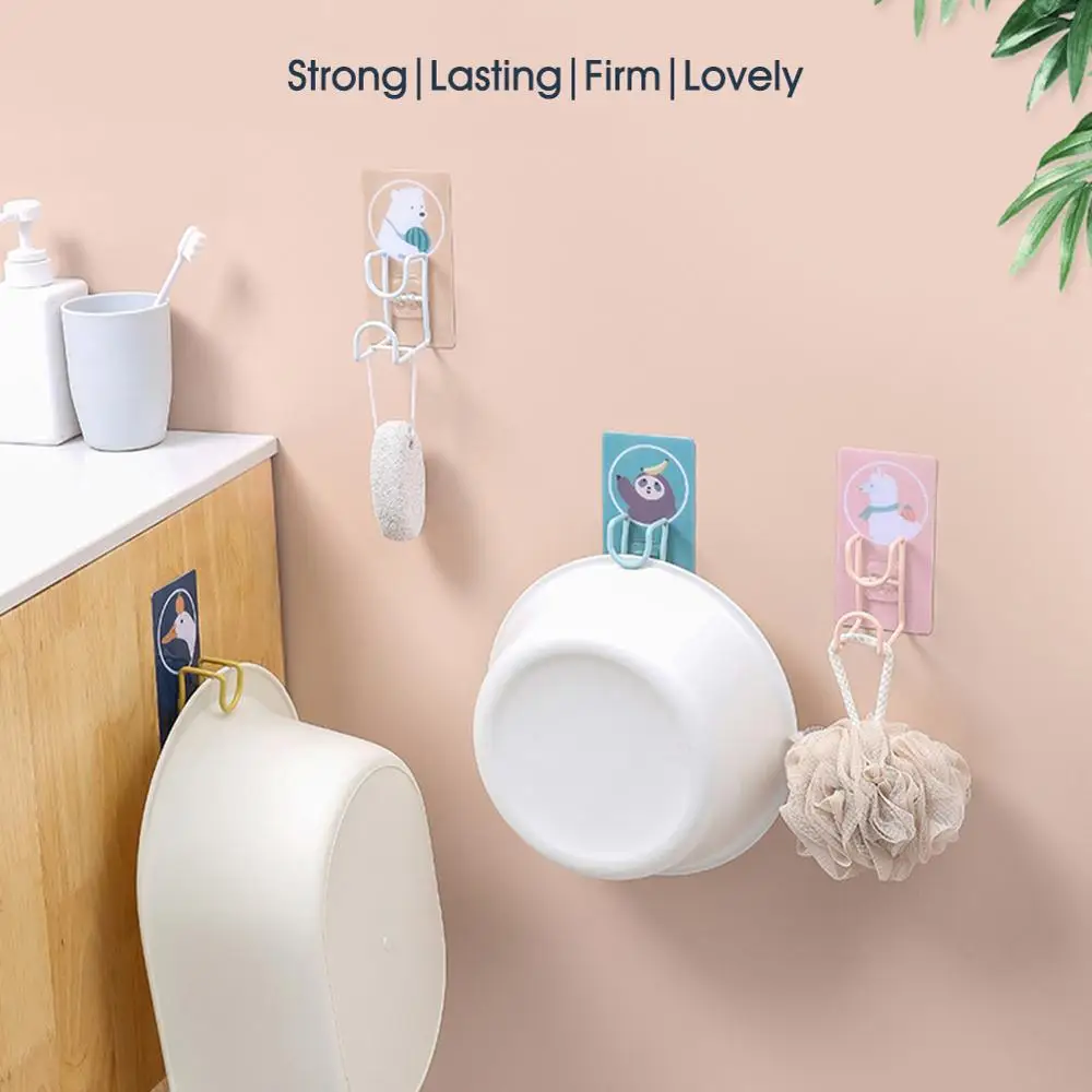 

Kitchen Multifunctional Storage Rack Cartoon Stainless Steel Washbasin Storage Holder Bathroom Kitchen Wall Hanging Rack