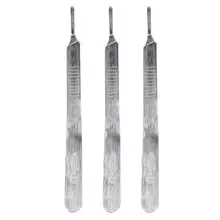 10 шт. стоматологические хирургические ножи из нержавеющей стали Скальпель с ручкой для 10, 11, 12, 15, Маникюрный Инструмент для дизайна ногтей