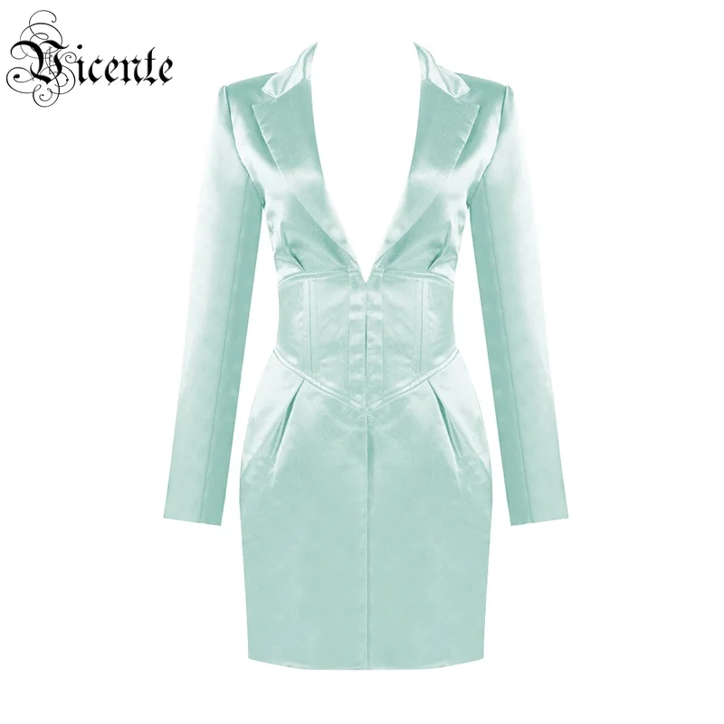 VC все бесплатная доставка 2020 Новое шикарное платье с отложным воротником и