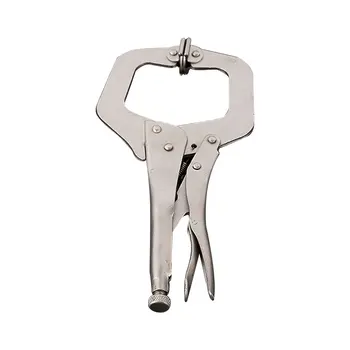 

11" Fix Plier Locator C Clamp Weld Clip Woodwork Grip Vise Lock Jaw Alloy Steel Hand Tool Swivel Pincer Wood Work Tool