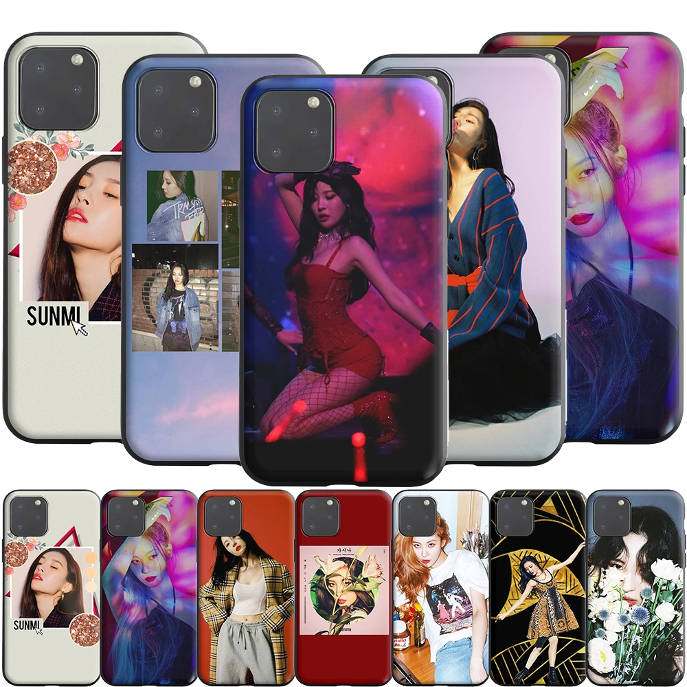 Силиконовый чехол Lee Sun Mi Sunmi для Apple iPhone 13 12 Mini 11 Pro XS X XR Max 8 7 6S 6 Plus SE 5S | Мобильные