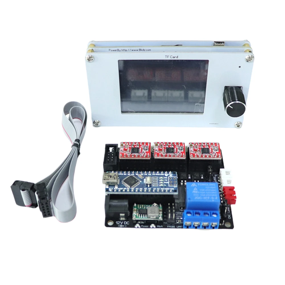 

3-axis Board Carving Engraver TF Card USB Driver Offline Controller Set CNC Stepper Motor Engraving Machine DIY Module Circuit