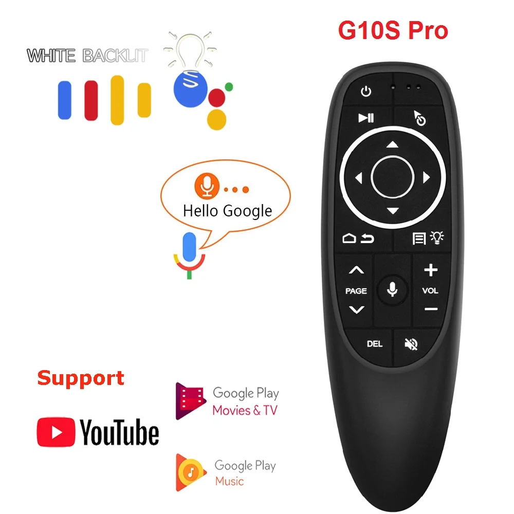 10pcs  G10S Pro G10 Voice Remote Control 2.4G