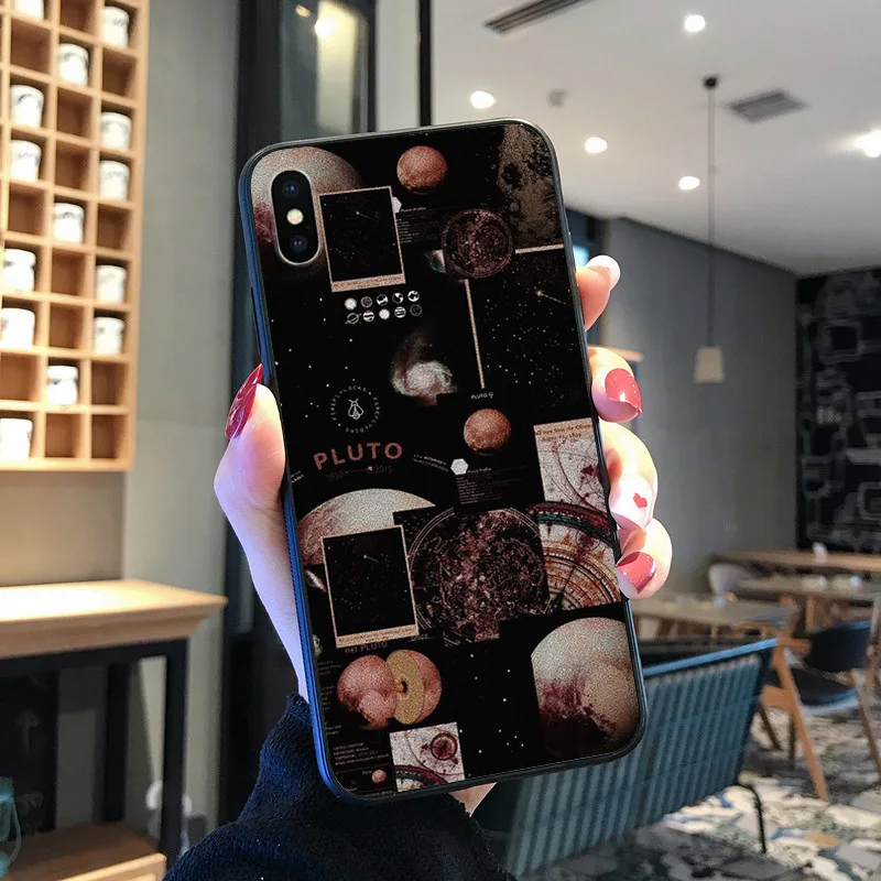 Estetika langit Berbintang seni DIY Dicat Ponsel Case Untuk iPhone 8 7 6 6S Plus X XS MAX 5 5S SE XR 11 11pro promax Ponsel
