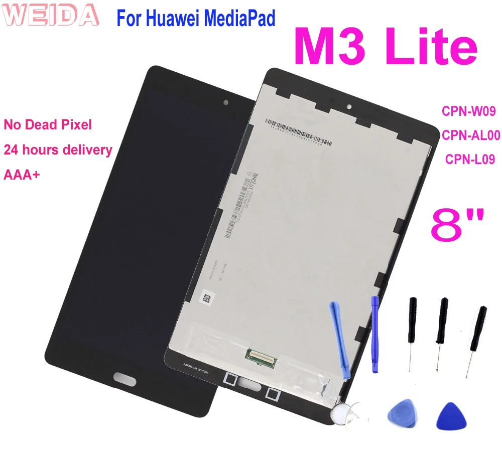 Weida Lcd Replacment 8 For Huawei Mediapad M3 Lite 8 0 Wifi Lcd Display Touch Screen Assembly Cpn W09 Cpn Al00 M3 Youth Tablet Lcds Panels Aliexpress