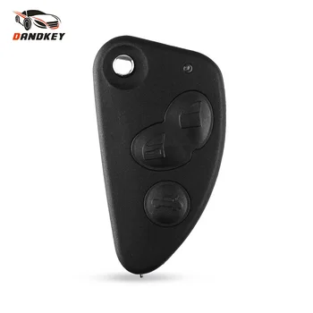 

Dankdey For Alfa Romeo 147 156 166 GT Flip Key Shell Fob 2/3 Buttons Blank SIP22 Blade Replacement Remote Key Case Keyless Cover